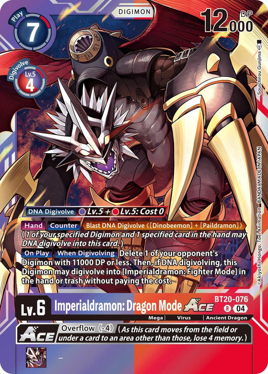 Image for Imperialdramon: Dragon Mode ACE (BT20-076 R) (Release Special Booster 2.5) - Digimon Card Game