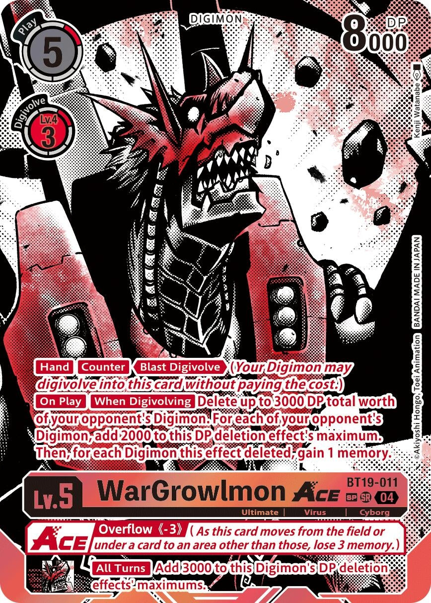 Image for WarGrowlmon ACE (Textured) (BT19-011 SR) (Release Special Booster 2.5) - Digimon Card Game