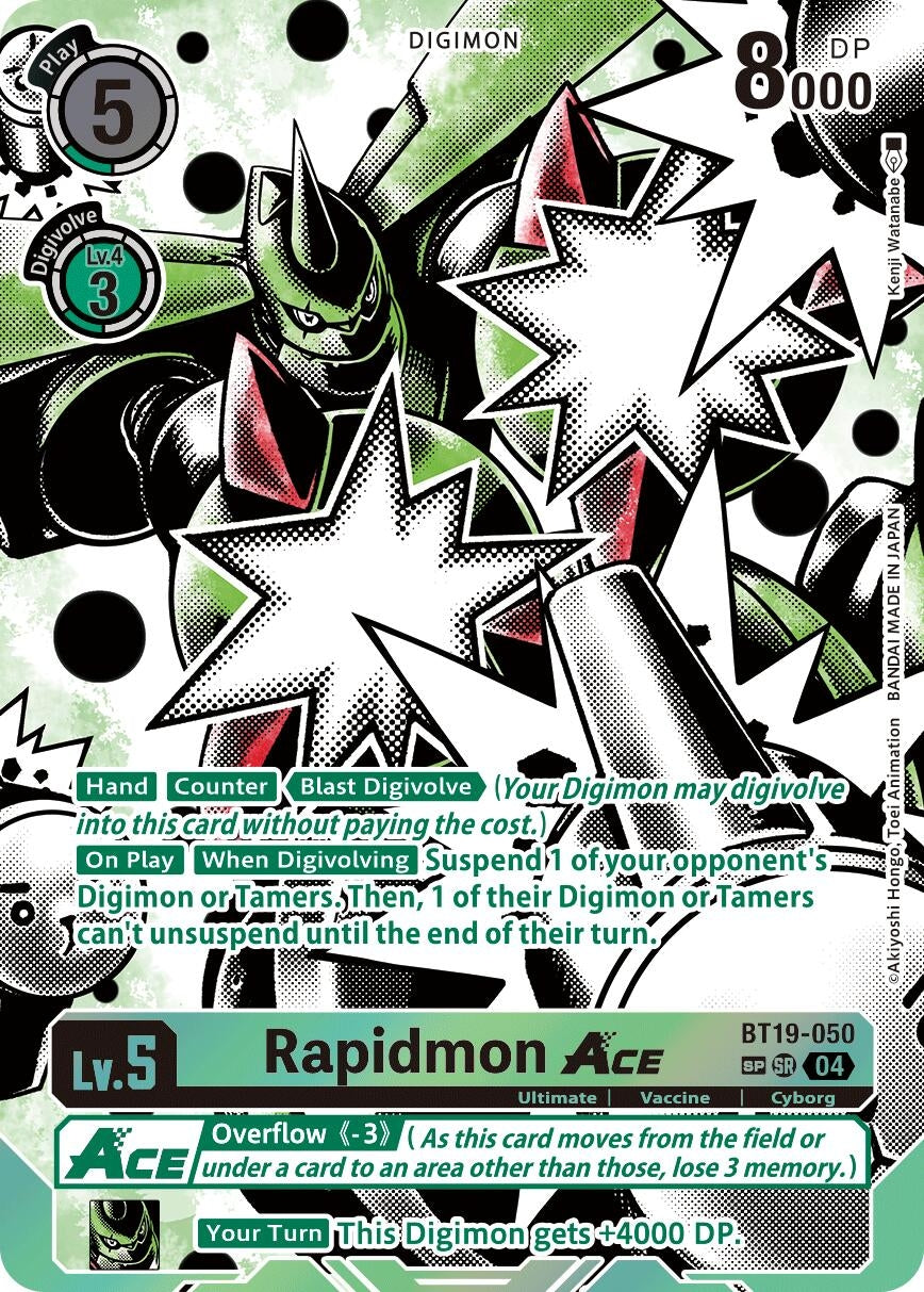 Image for Rapidmon ACE (Textured) (BT19-050 SR) (Release Special Booster 2.5) - Digimon Card Game