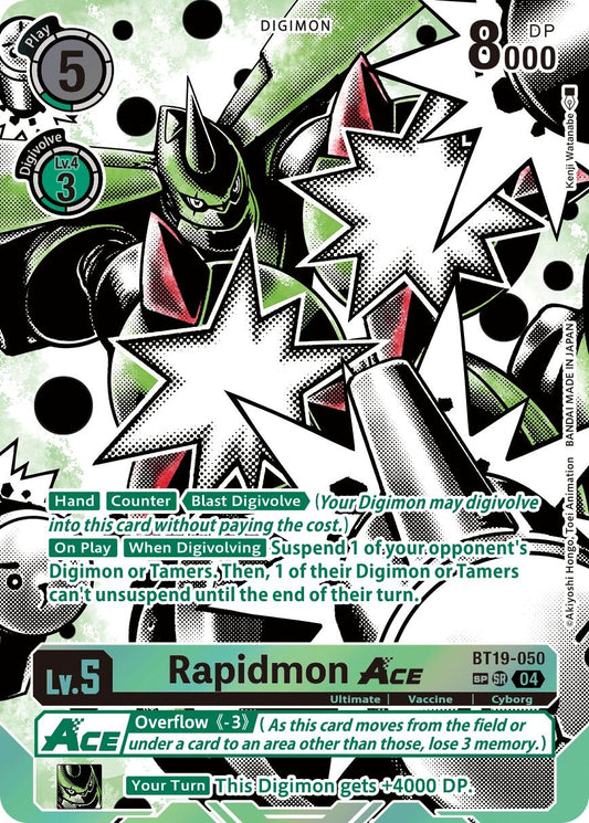 Image for Rapidmon ACE (Textured) (BT19-050 SR) (Release Special Booster 2.5) - Digimon Card Game