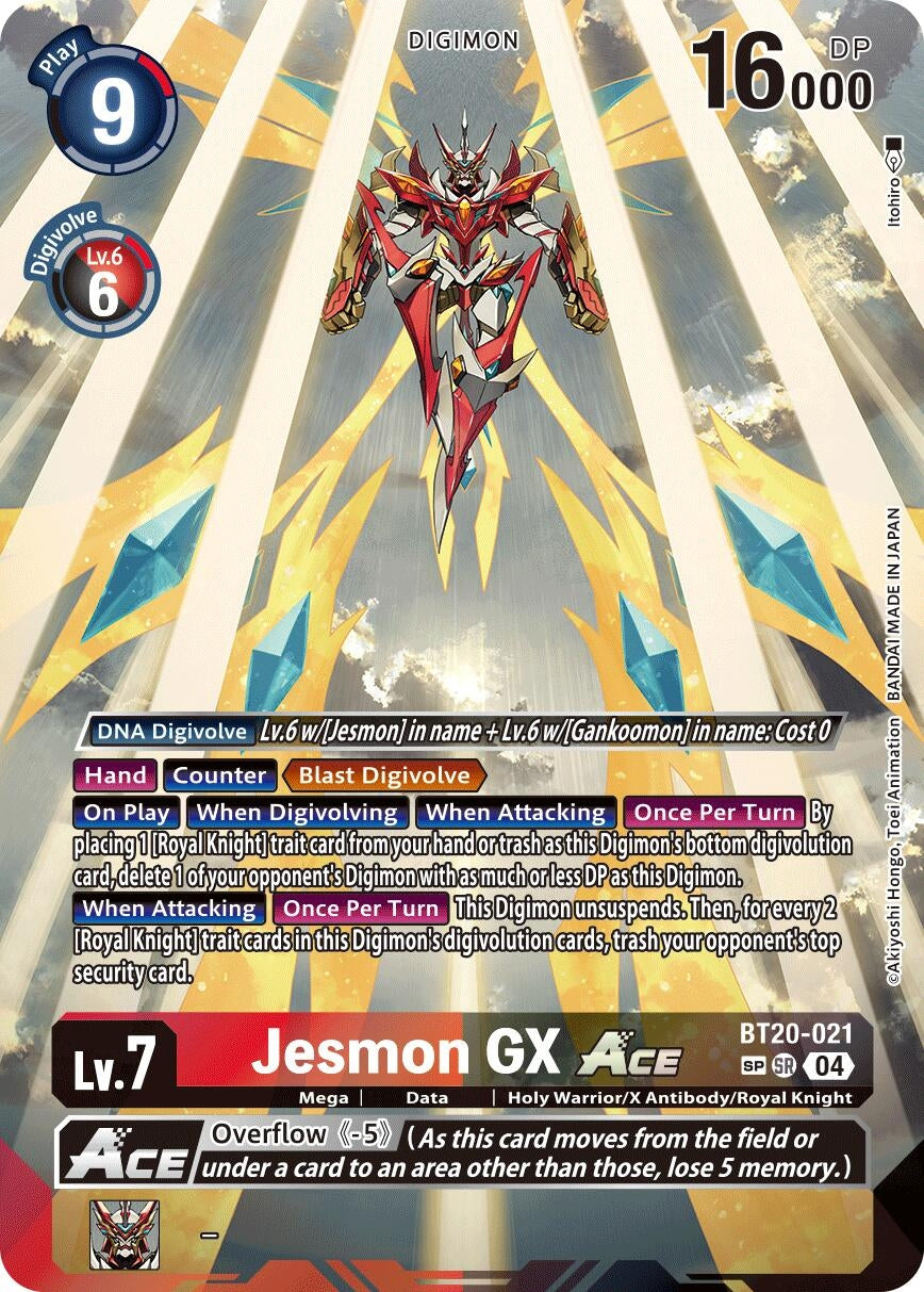 Image for Jesmon GX ACE (Textured) (BT20-021 SR) (Release Special Booster 2.5) - Digimon Card Game