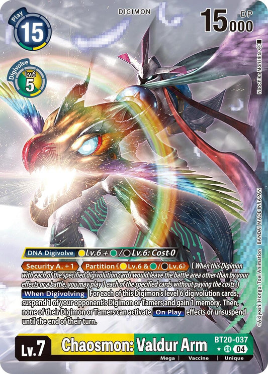 Image for Chaosmon: Valdur Arm (Alternate Art) (BT20-037 SR) (Release Special Booster 2.5) - Digimon Card Game