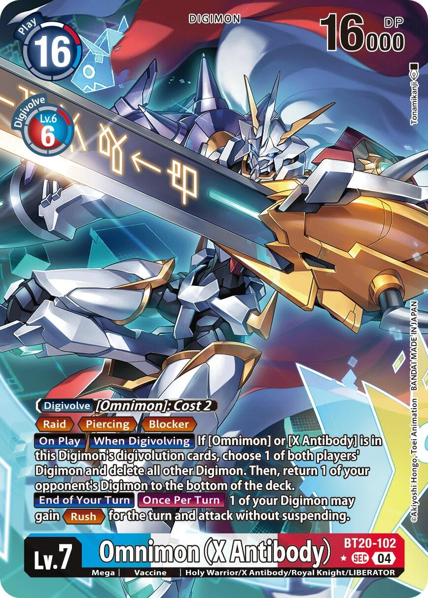 Image for Omnimon (X Antibody) (Alternate Art) (BT20-102 SEC) (Release Special Booster 2.5) - Digimon Card Game