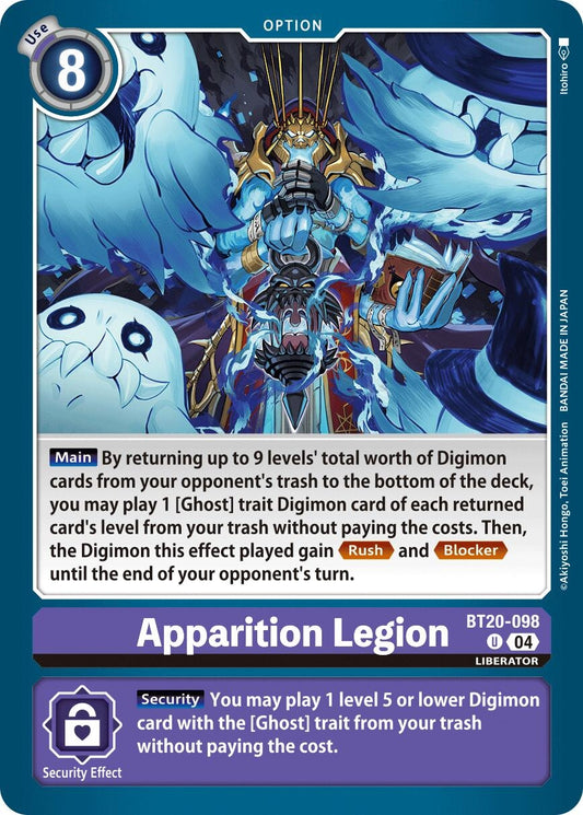 Image for Apparition Legion (BT20-098 U) (Release Special Booster 2.5) - Digimon Card Game