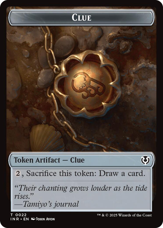 Image for Clue // Clue Double-Sided Token (22 // 22) (Innistrad Remastered) - Magic: The Gathering