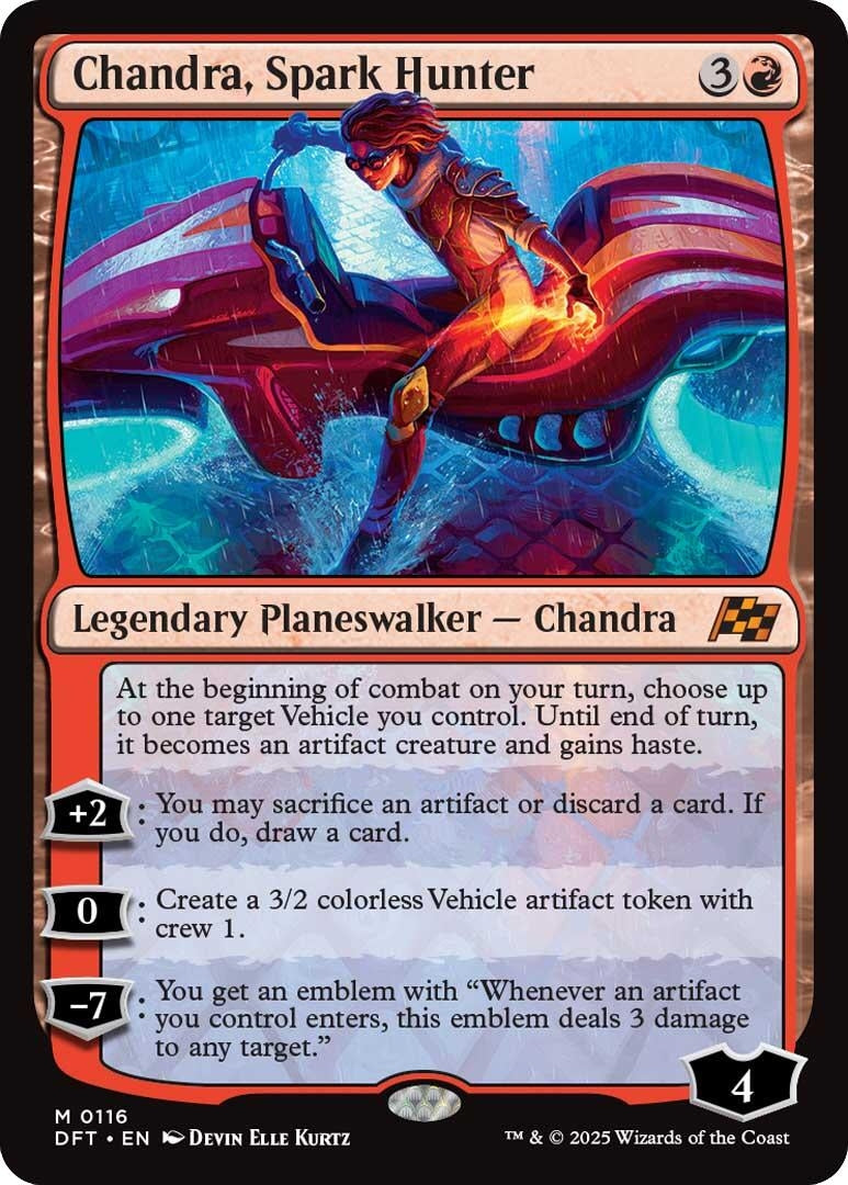 Image for Chandra, Spark Hunter (116) (Aetherdrift) - Magic: The Gathering