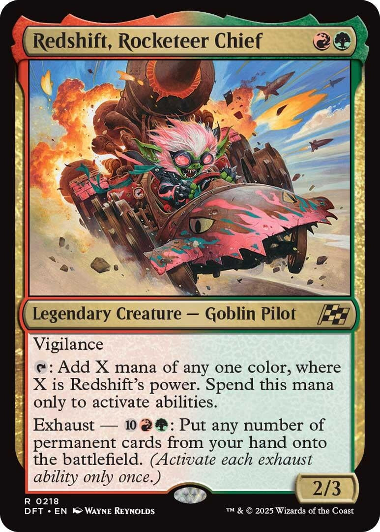Image for Redshift, Rocketeer Chief (218) (Aetherdrift) - Magic: The Gathering