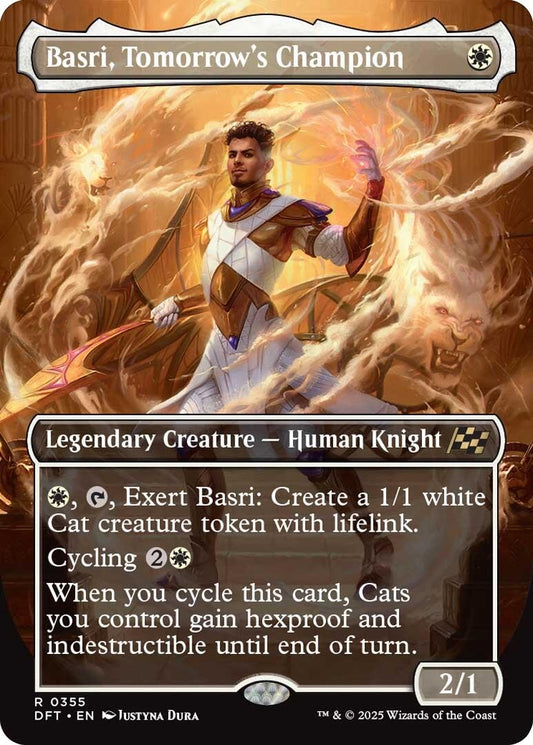 Image for Basri, Tomorrow's Champion (Borderless) (355) (Aetherdrift) - Magic: The Gathering