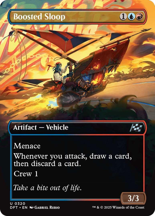 Image for Boosted Sloop (Borderless) (320) (Aetherdrift) - Magic: The Gathering