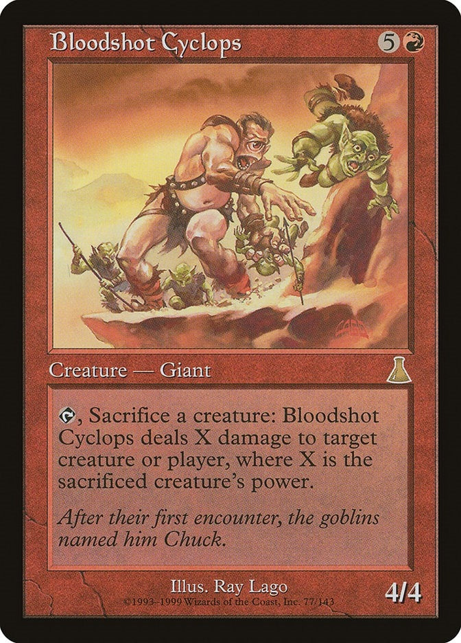 Image for Bloodshot Cyclops (77) (Urza's Destiny) - Magic: The Gathering