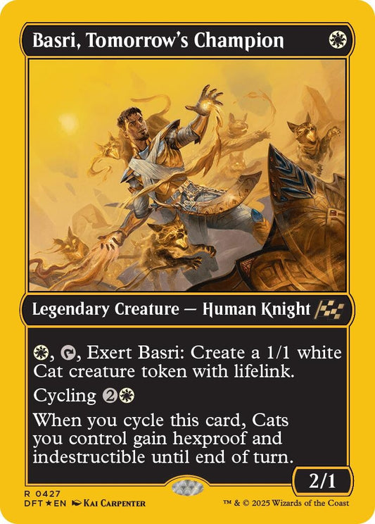 Image for Basri, Tomorrow's Champion (First-Place Foil) (427) (Aetherdrift) - Magic: The Gathering