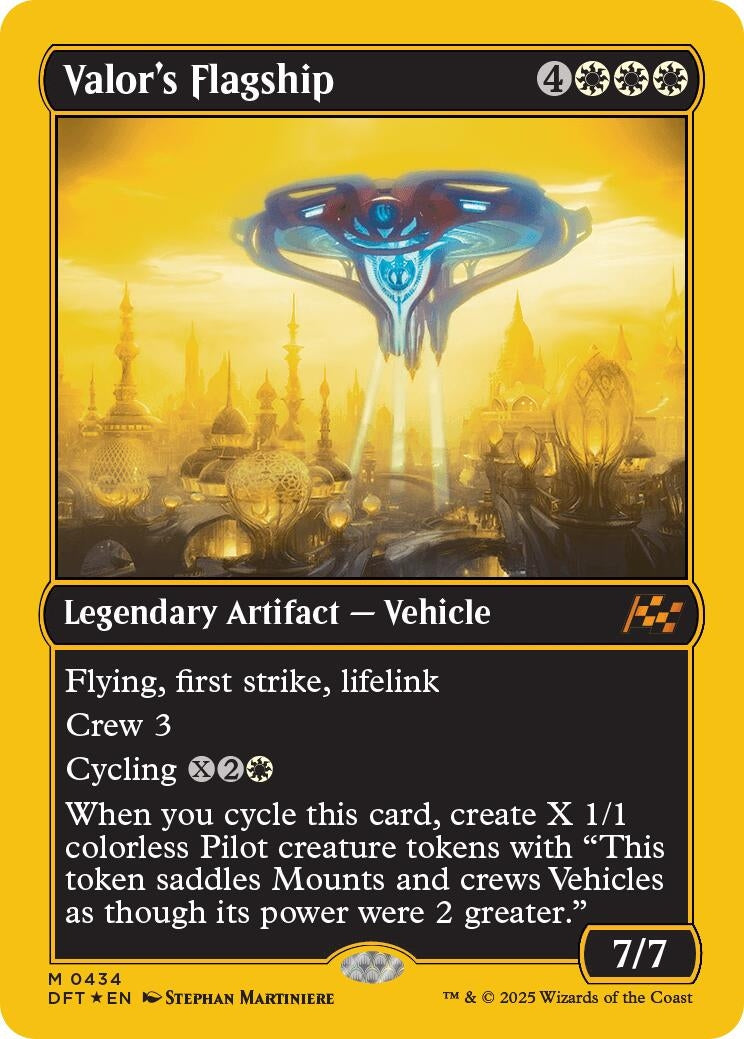 Image for Valor's Flagship (First-Place Foil) (434) (Aetherdrift) - Magic: The Gathering