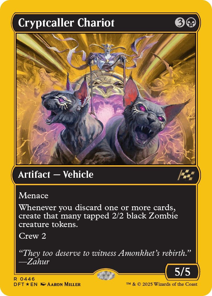 Image for Cryptcaller Chariot (First-Place Foil) (446) (Aetherdrift) - Magic: The Gathering