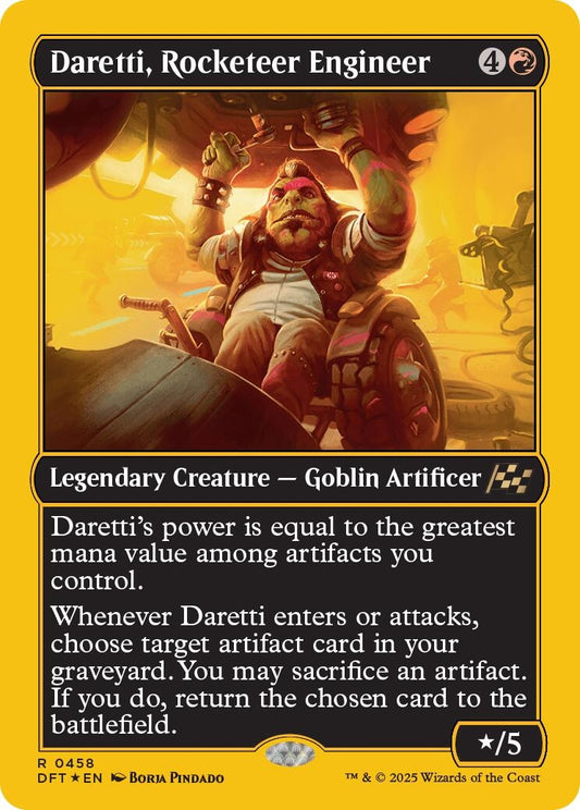 Image for Daretti, Rocketeer Engineer (First-Place Foil) (458) (Aetherdrift) - Magic: The Gathering