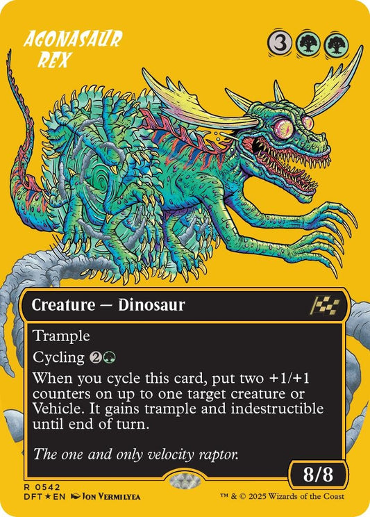 Image for Agonasaur Rex (Borderless) (First-Place Foil) (542) (Aetherdrift) - Magic: The Gathering