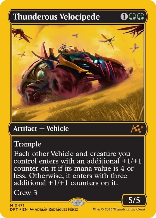 Image for Thunderous Velocipede (First-Place Foil) (471) (Aetherdrift) - Magic: The Gathering