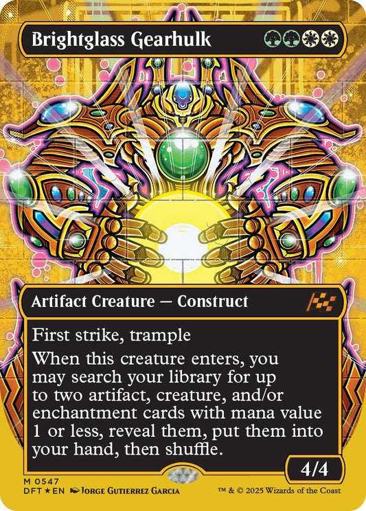 Image for Brightglass Gearhulk (Borderless) (First-Place Foil) (547) (Aetherdrift) - Magic: The Gathering