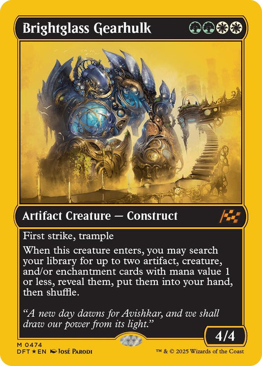 Image for Brightglass Gearhulk (First-Place Foil) (474) (Aetherdrift) - Magic: The Gathering