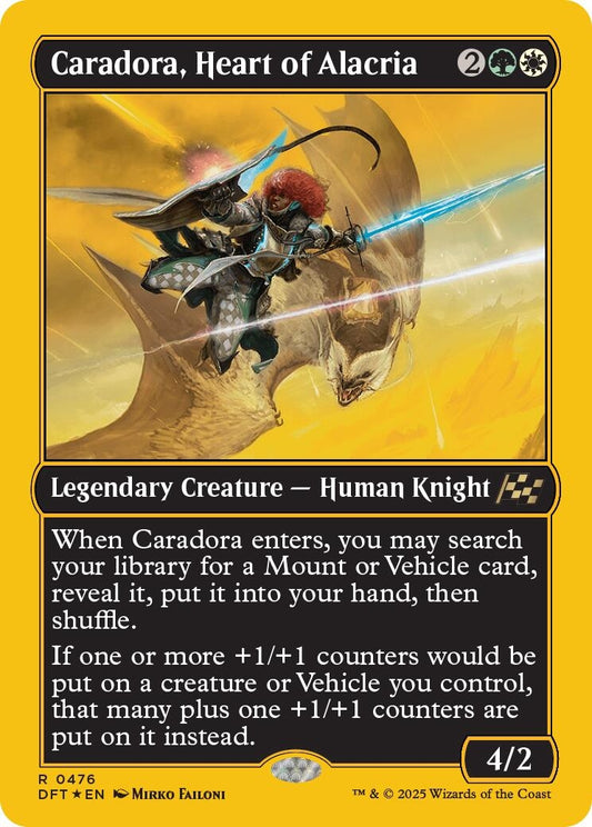 Image for Caradora, Heart of Alacria (First-Place Foil) (476) (Aetherdrift) - Magic: The Gathering