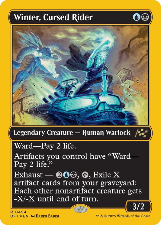 Image for Winter, Cursed Rider (First-Place Foil) (494) (Aetherdrift) - Magic: The Gathering
