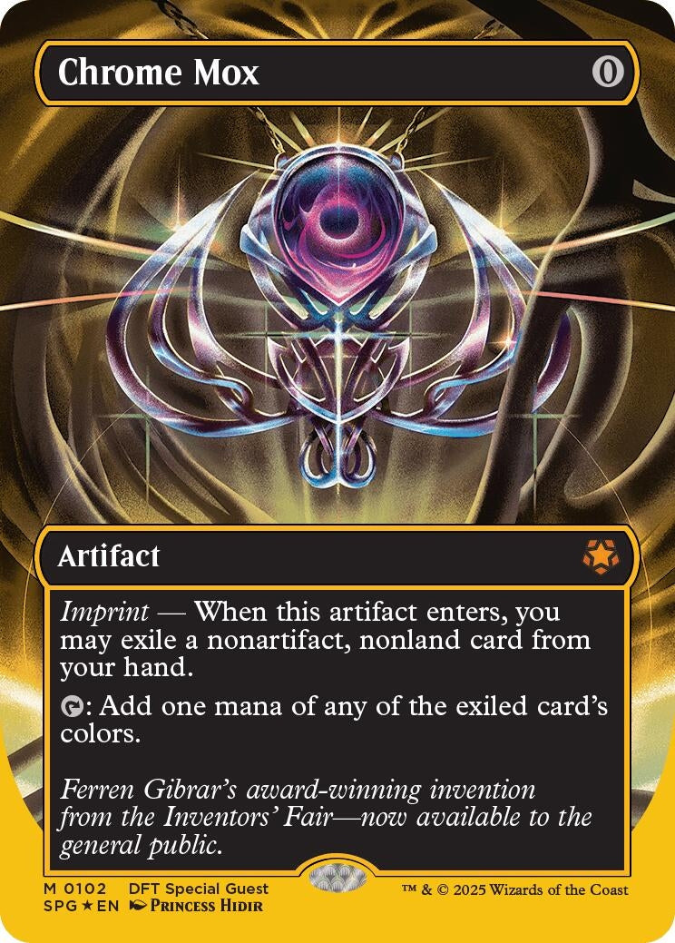 Image for Chrome Mox (Borderless) (First-Place Foil) (102) (Special Guests) - Magic: The Gathering