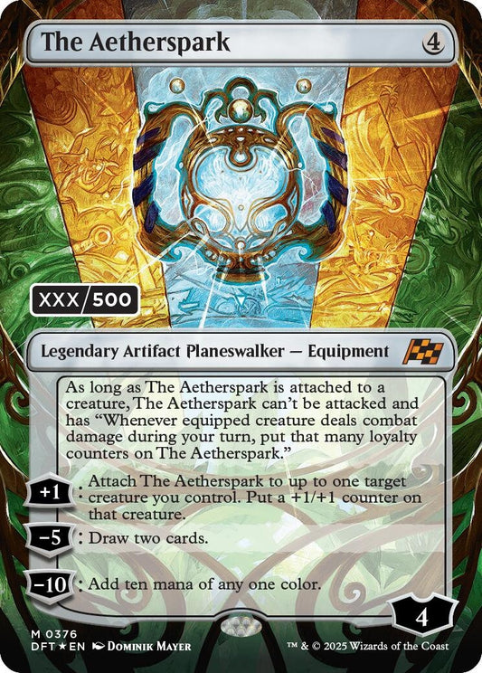 Image for The Aetherspark (Serial Numbered) (376) (Aetherdrift) - Magic: The Gathering
