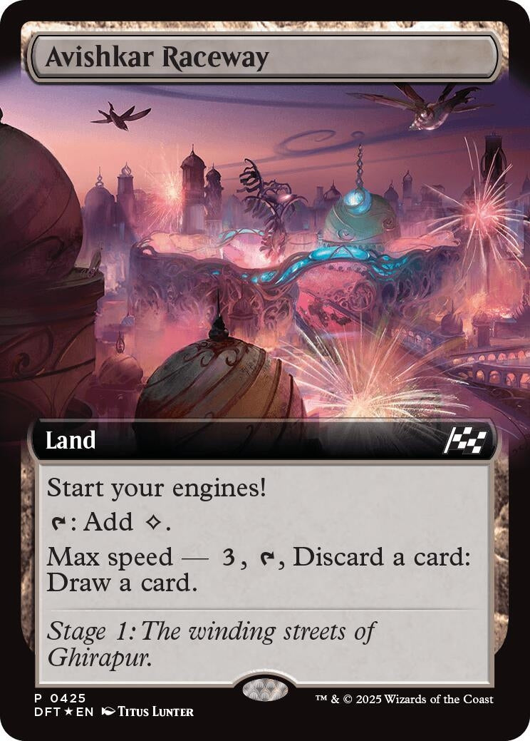 Image for Avishkar Raceway (Extended Art) (425) (Aetherdrift) - Magic: The Gathering