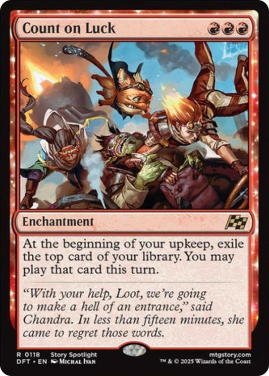 Image for Count on Luck (118) (Aetherdrift) - Magic: The Gathering