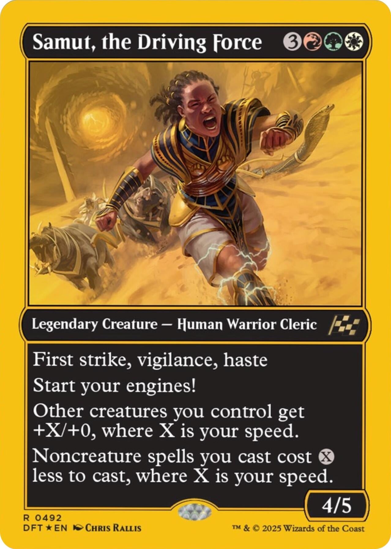 Image for Samut, the Driving Force (First-Place Foil) (492) (Aetherdrift) - Magic: The Gathering