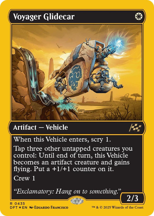 Image for Voyager Glidecar (First-Place Foil) (435) (Aetherdrift) - Magic: The Gathering