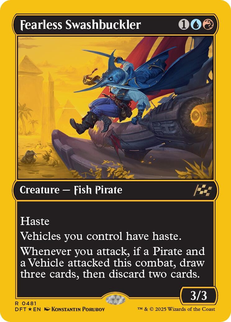 Image for Fearless Swashbuckler (First-Place Foil) (481) (Aetherdrift) - Magic: The Gathering