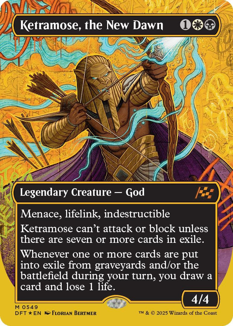 Image for Ketramose, the New Dawn (Borderless) (First-Place Foil) (549) (Aetherdrift) - Magic: The Gathering