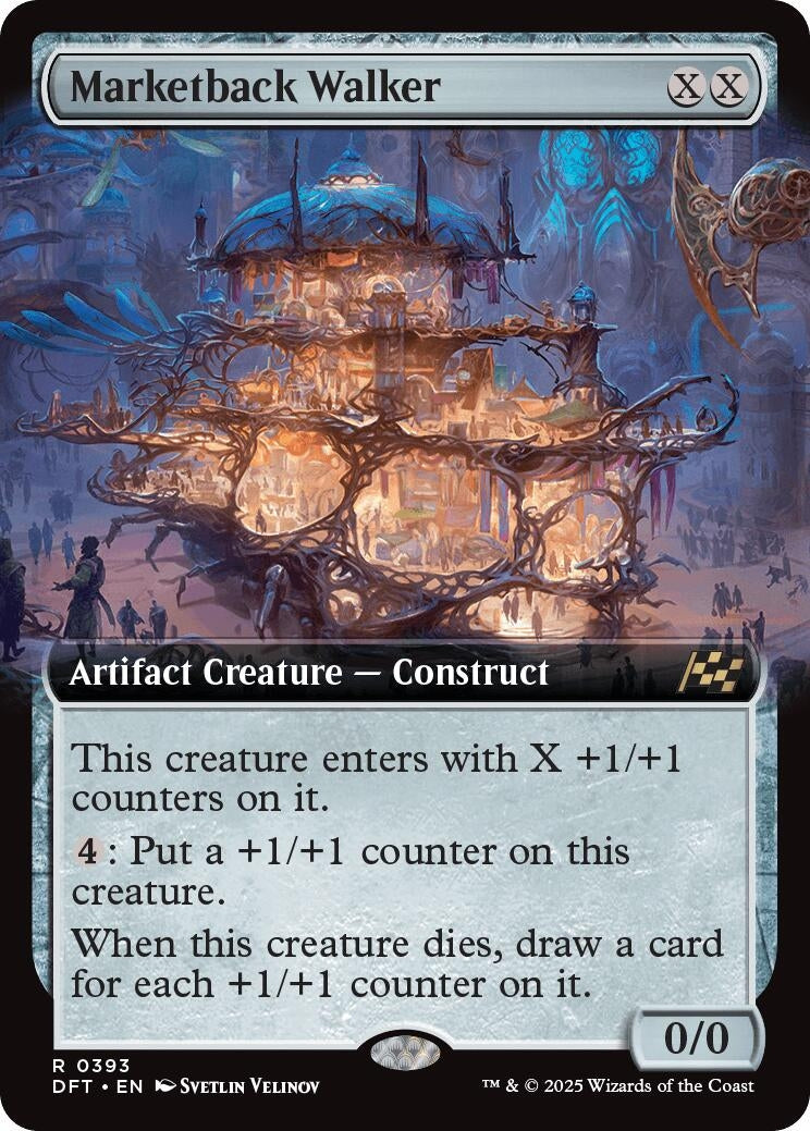 Image for Marketback Walker (Extended Art) (393) (Aetherdrift) - Magic: The Gathering