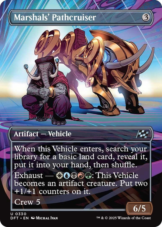 Image for Marshals' Pathcruiser (Borderless) (330) (Aetherdrift) - Magic: The Gathering