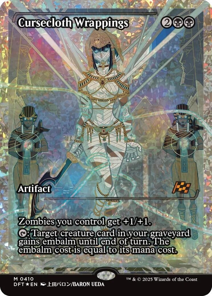 Image for Cursecloth Wrappings (Showcase) (Fracture Foil) (410) (Aetherdrift) - Magic: The Gathering