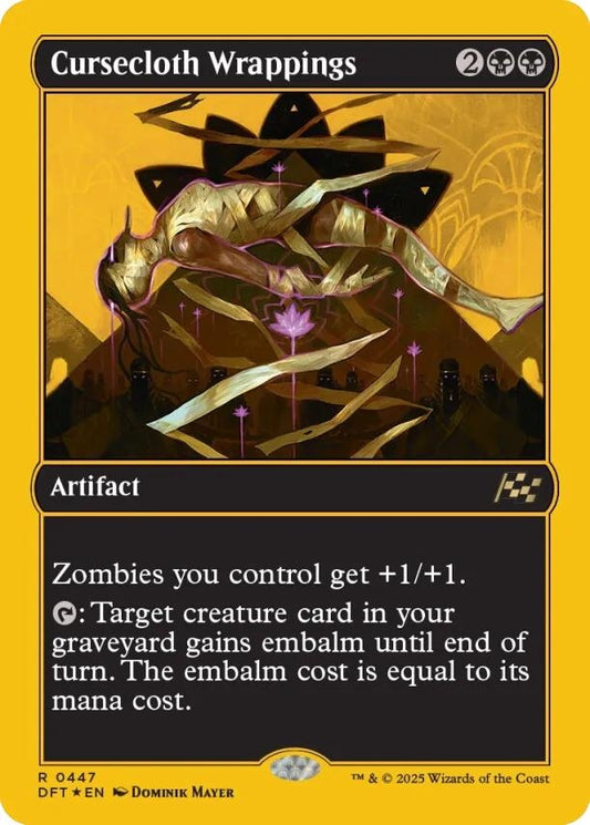 Image for Cursecloth Wrappings (First-Place Foil) (447) (Aetherdrift) - Magic: The Gathering