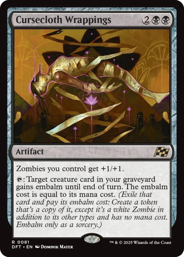 Image for Cursecloth Wrappings (81) (Aetherdrift) - Magic: The Gathering