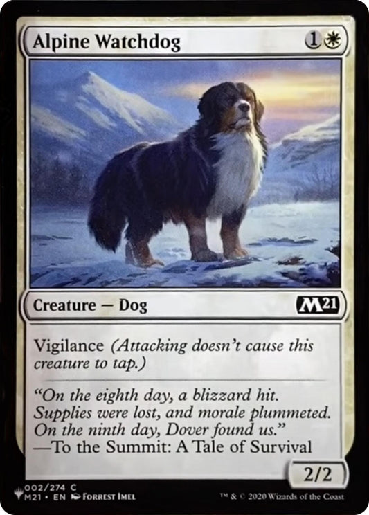 Image for Alpine Watchdog (002/274) (The List Reprints) - Magic: The Gathering