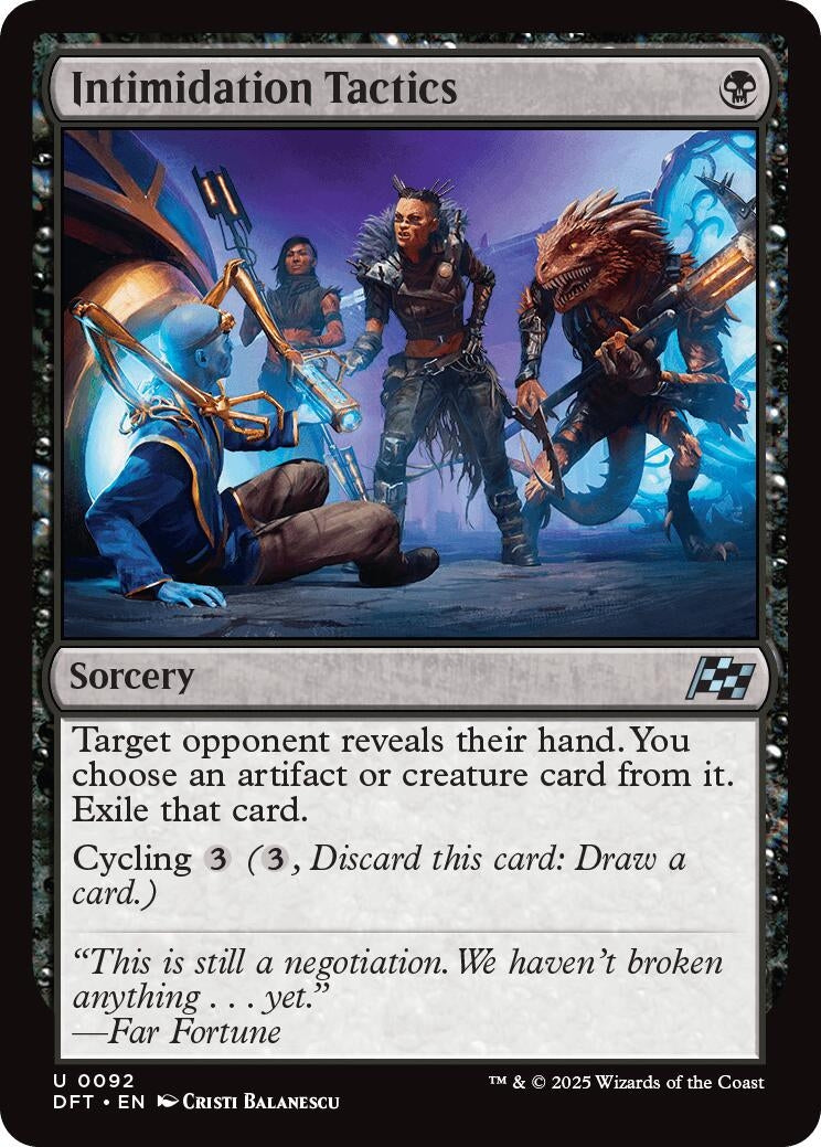 Image for Intimidation Tactics (92) (Aetherdrift) - Magic: The Gathering