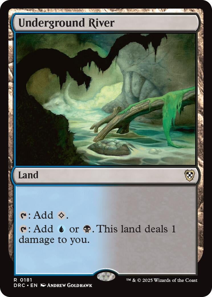 Image for Underground River (181) (Commander: Aetherdrift) - Magic: The Gathering