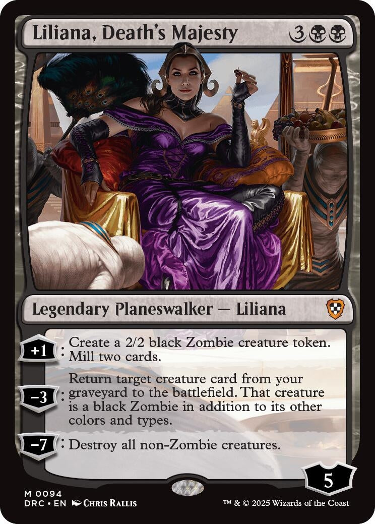 Image for Liliana, Death's Majesty (94) (Commander: Aetherdrift) - Magic: The Gathering