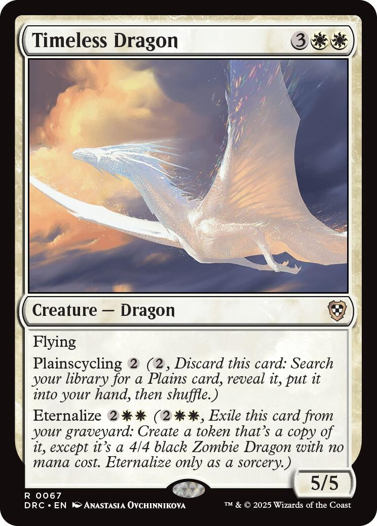 Image for Timeless Dragon (67) (Commander: Aetherdrift) - Magic: The Gathering