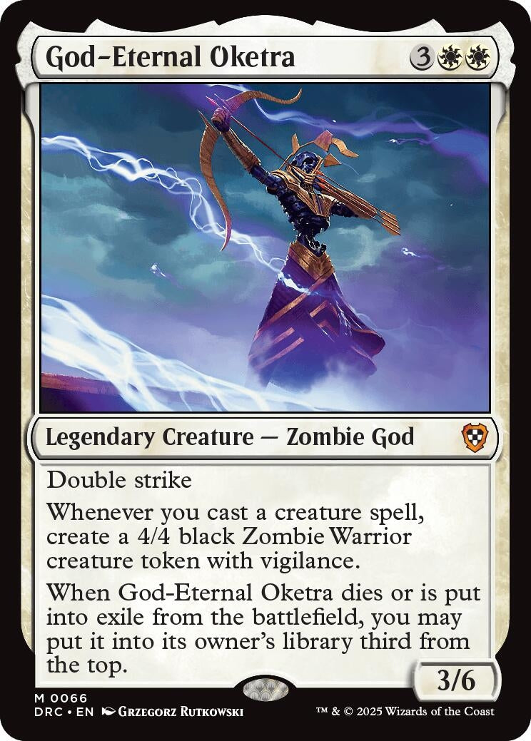 Image for God-Eternal Oketra (66) (Commander: Aetherdrift) - Magic: The Gathering