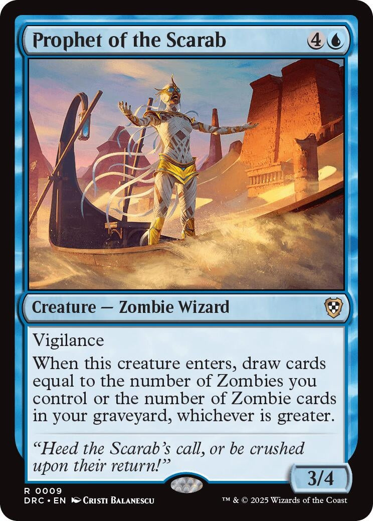 Image for Prophet of the Scarab (9) (Commander: Aetherdrift) - Magic: The Gathering