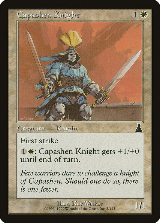 Image for Capashen Knight (3) (Urza's Destiny) - Magic: The Gathering