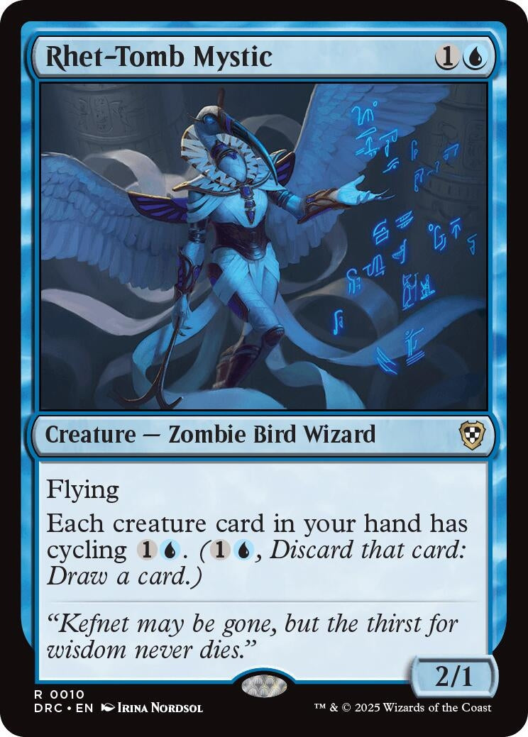 Image for Rhet-Tomb Mystic (10) (Commander: Aetherdrift) - Magic: The Gathering