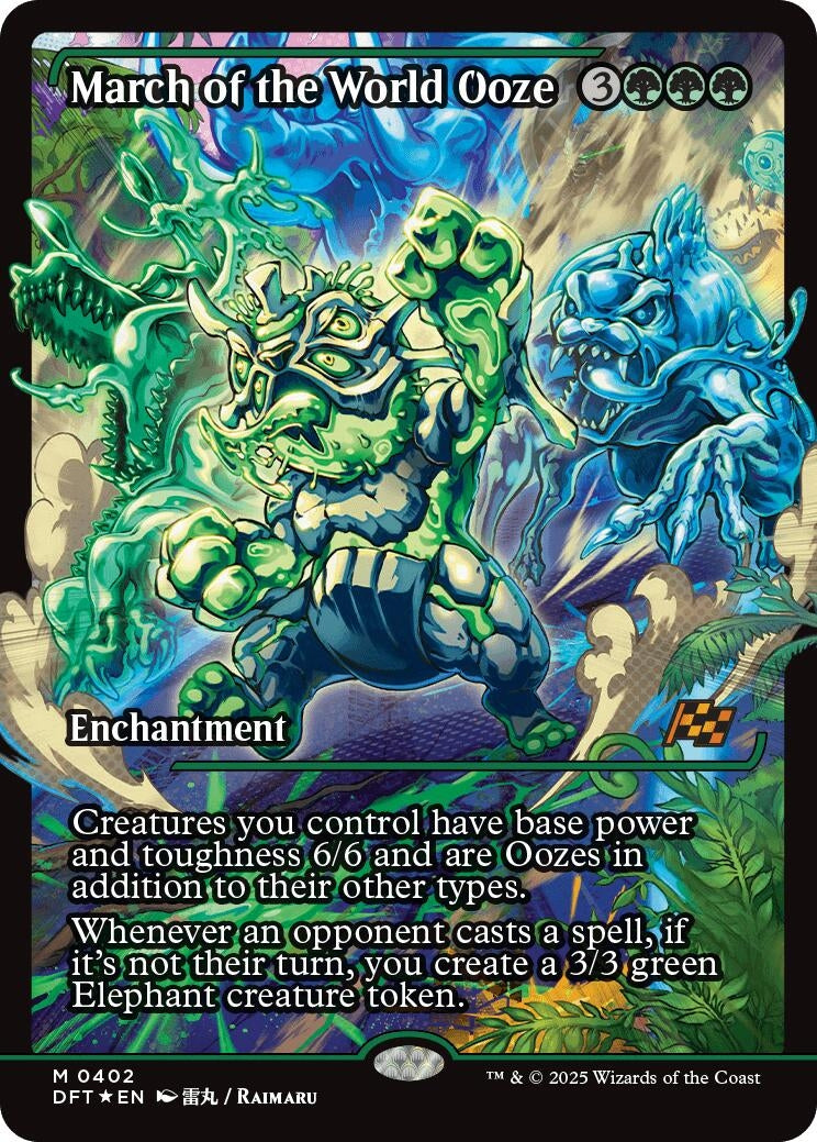 Image for March of the World Ooze (Showcase) (402) (Aetherdrift) - Magic: The Gathering