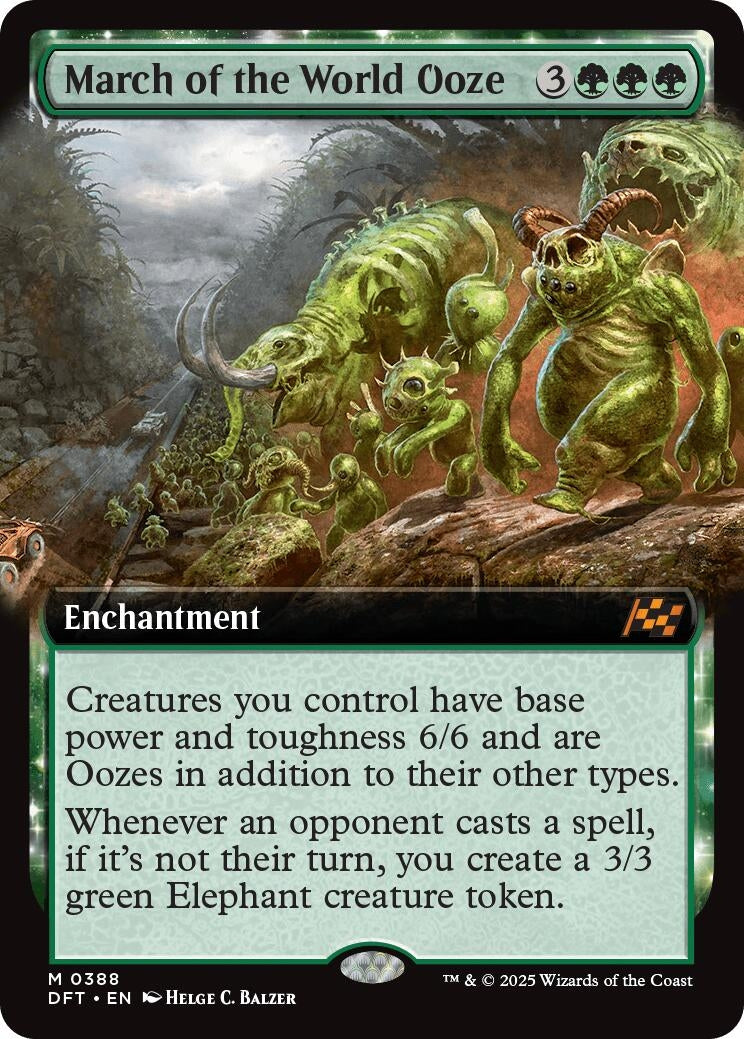 Image for March of the World Ooze (Extended Art) (388) (Aetherdrift) - Magic: The Gathering