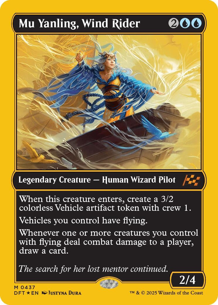Image for Mu Yanling, Wind Rider (First-Place Foil) (437) (Aetherdrift) - Magic: The Gathering