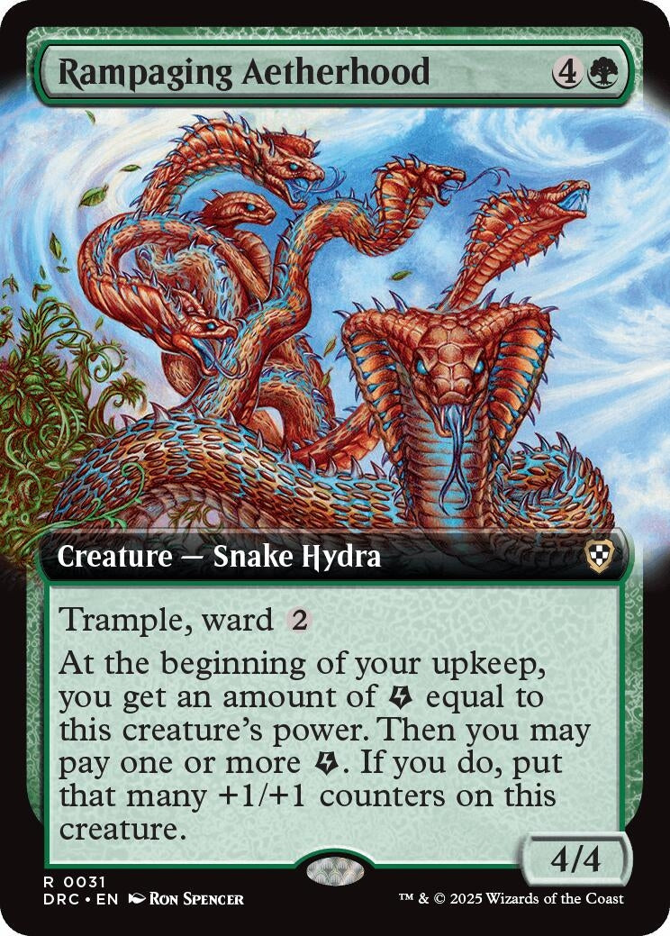 Image for Rampaging Aetherhood (Extended Art) (31) (Commander: Aetherdrift) - Magic: The Gathering